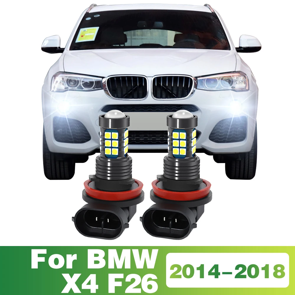 

2 Pcs LED Lamp Car Front Fog Light For BMW X4 F26 2014 2015 2016 2017 2018 Accessories