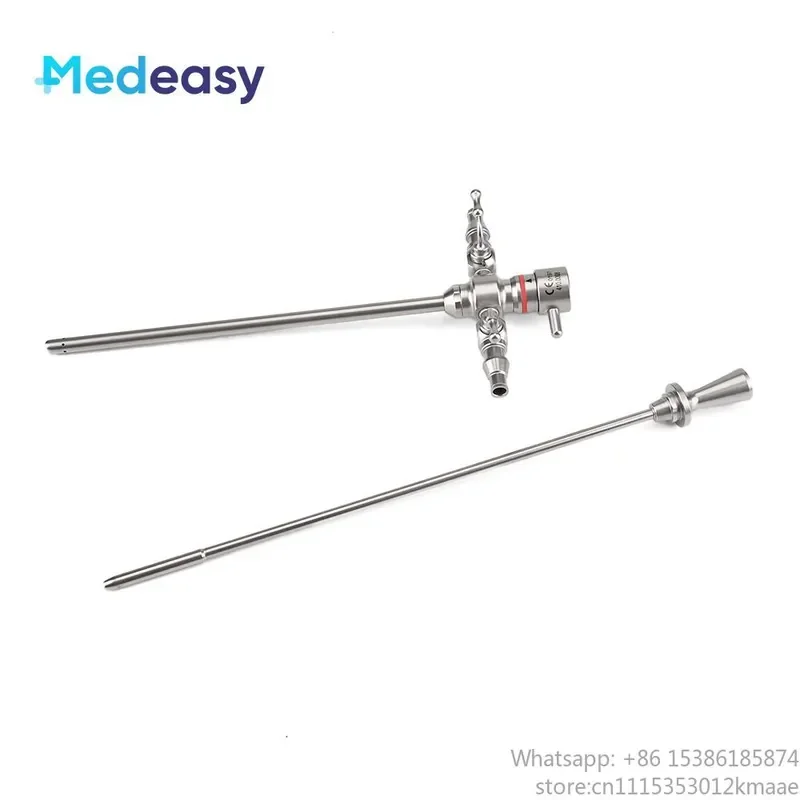 Medical 4 mm Sheath Double Stopcock Resectoscope Inner Sheath Blunt Obturator for Rigid Endoscope