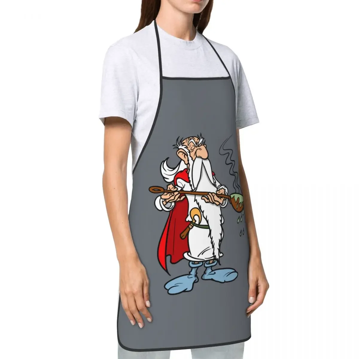 Culinary Master Panoramix Getafix Asterix Apron Women Men Adult Unisex Kitchen Chef Bib Tablier Cuisine Cooking Baking Painting