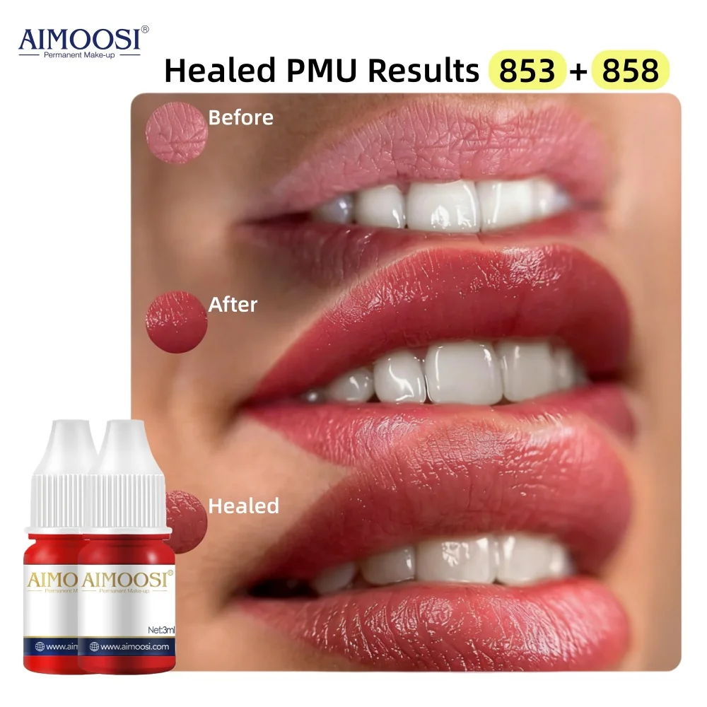 

Чернила для татуировки, нано-пигмент, молочные цвета для наборов полуперманентного макияжа, оттенок, подводка для бровей, губ, красота, 3 мл, пигменты для микроблейдинга