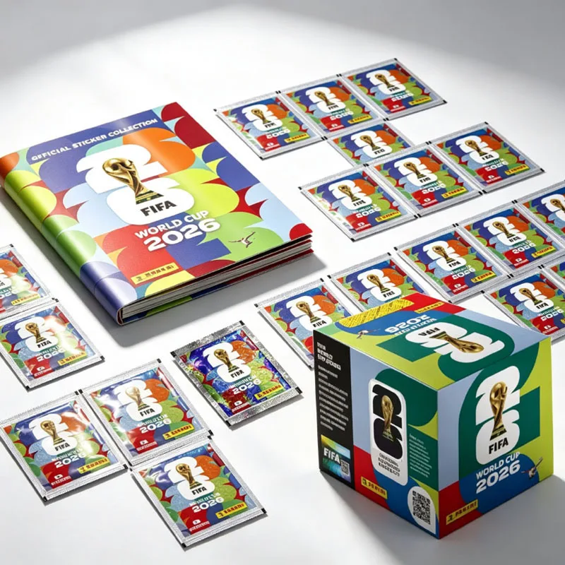 Panini 2026 FIFA World Cup Collectible Football Stickers Pack Sports Card Collection Party Game Premium Football Fan Souvenir