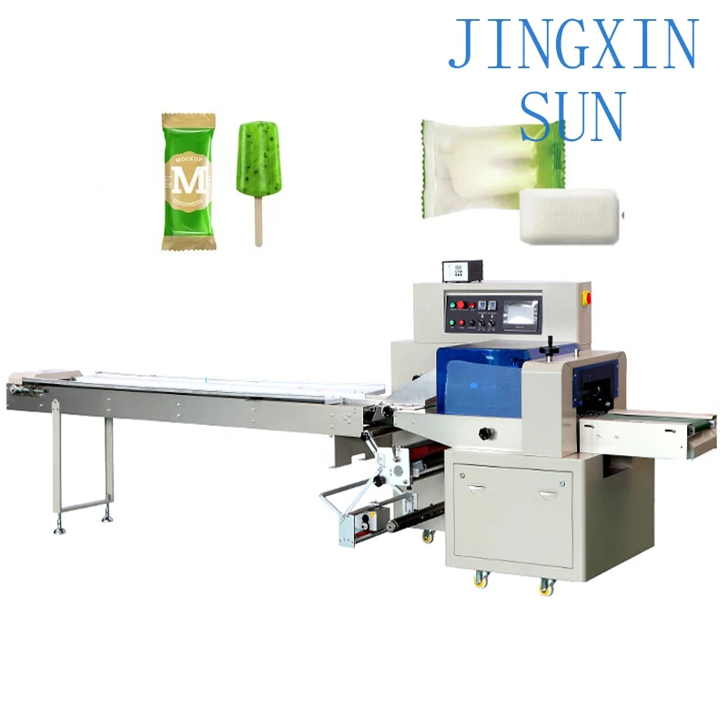 Horizontal Commodity Packing Machine for Food Packaging Pillow Packaging Machine for Automatic Horizontal Flow Wrap Packaging