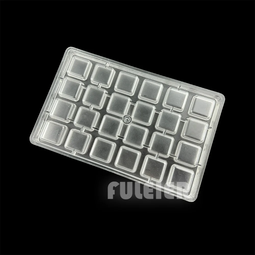 Square Polycarbonate Chocolate Mold Block Baking Bonbons Candy Bar Mould Cake Confectionery Tool baking Candy Mold