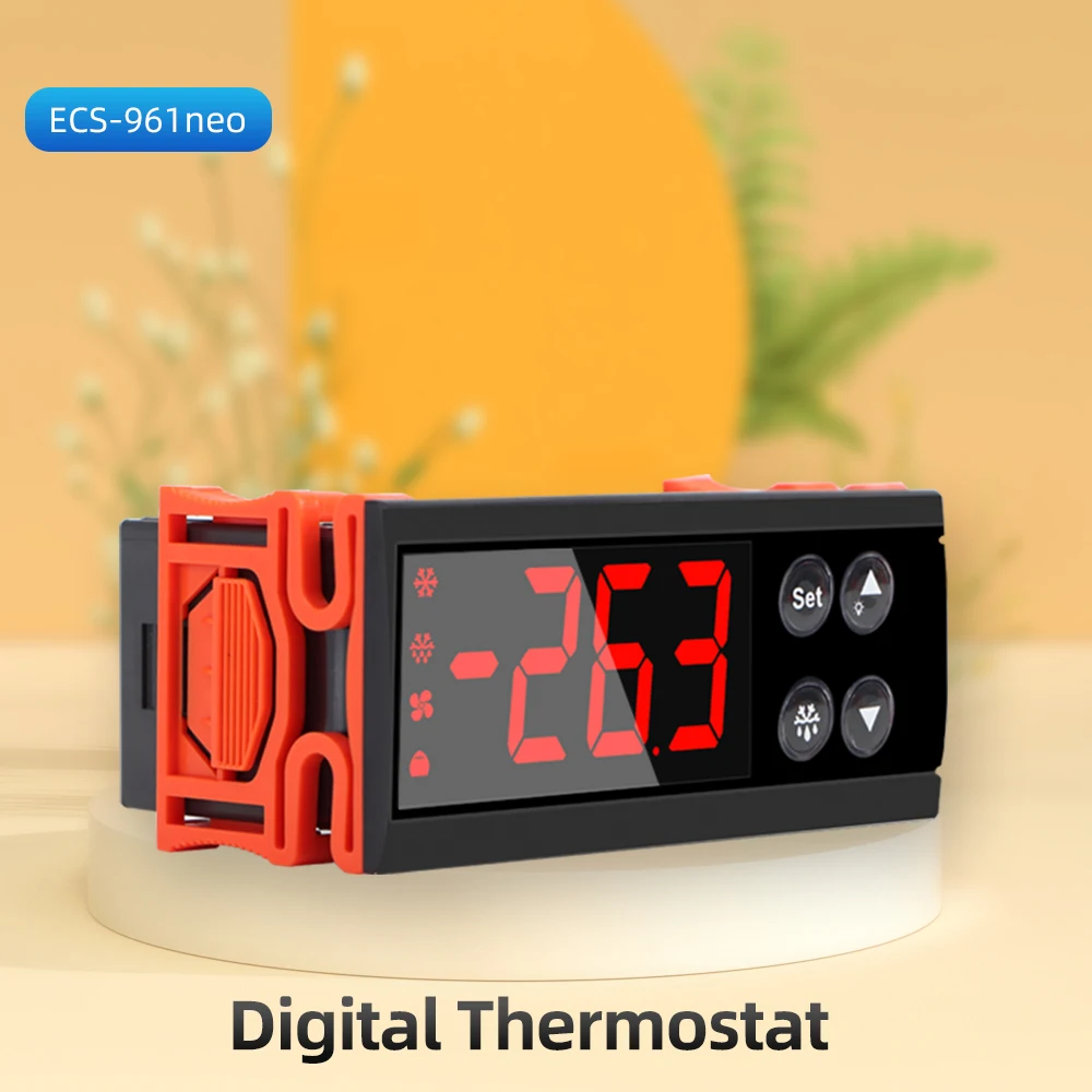 ECS-961 Digital Temperature Controller Thermostat Thermoregulator Aquarium Incubator Water Heater Temp 110V 220V 12V 24V