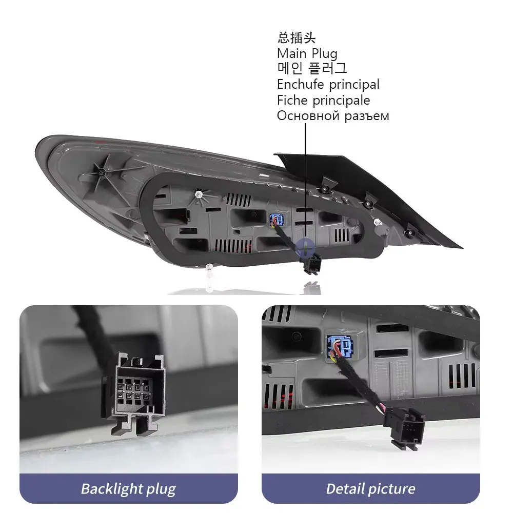 المصابيح الخلفية لمرسيدس بنز CLA W117 CLA180 CLA200 CLA300 2014-2019 المصابيح الخلفية السلامة المتقدمة مشرق بدوره إشارة ضوء الفرامل