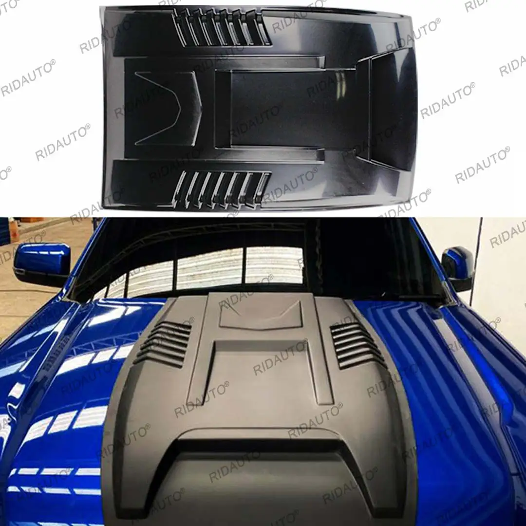 Matte Black Stick On Hood Scoop Bonnet Scoop Cover Raptor Style For Trucks Engine Vents For 2022+ Next Gen Ford Ranger Everest