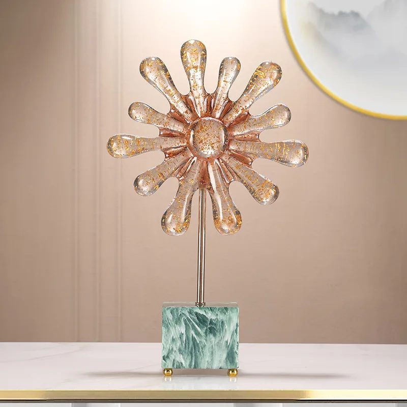

Zml crystal creative sunburst entryway decor living room home decor ornament