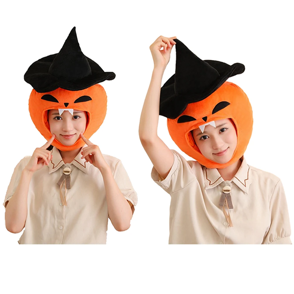 أفخم هالوين اليقطين قبعة معالج ملابس الاطفال الكبار هالوين كرنفال حفلة الدعائم اكسسوارات الديكور