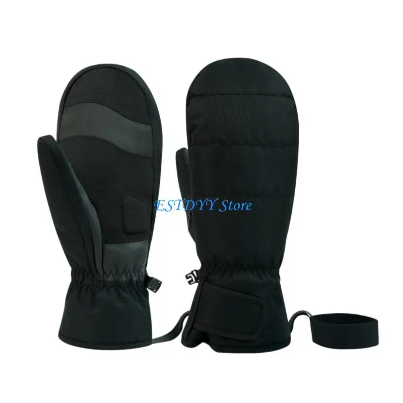 G6DE قفازات التزلج الطقس البارد مع بطانة حرارية سميكة مقاوم للماء يندبروف قفازات الشتاء الدافئة للرجال النساء التزلج الدراجات
