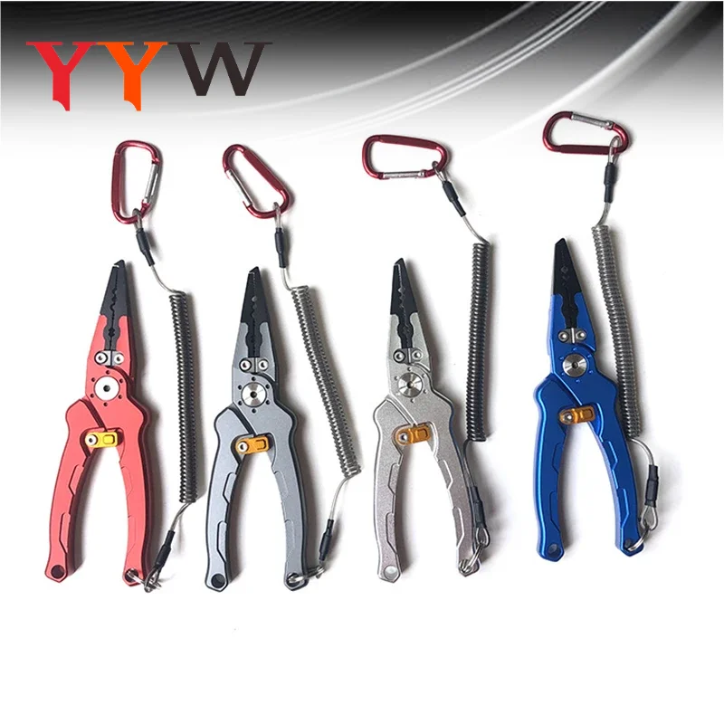 

Aluminium Alloy Multifunction Fishing Pliers Tackle Plier Fishing Scissors Tools Accessories Fish Tongs Set Fishing Hook Remover