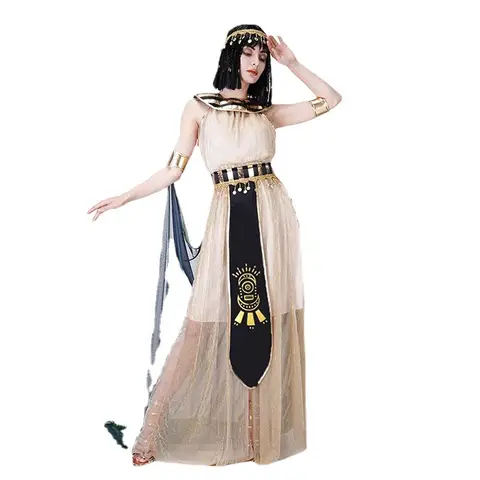 The Queen of Egypt Dress Cleopatra Cosplay Costumes Halloween Masquerade Party Performance Clothes for Adult Women