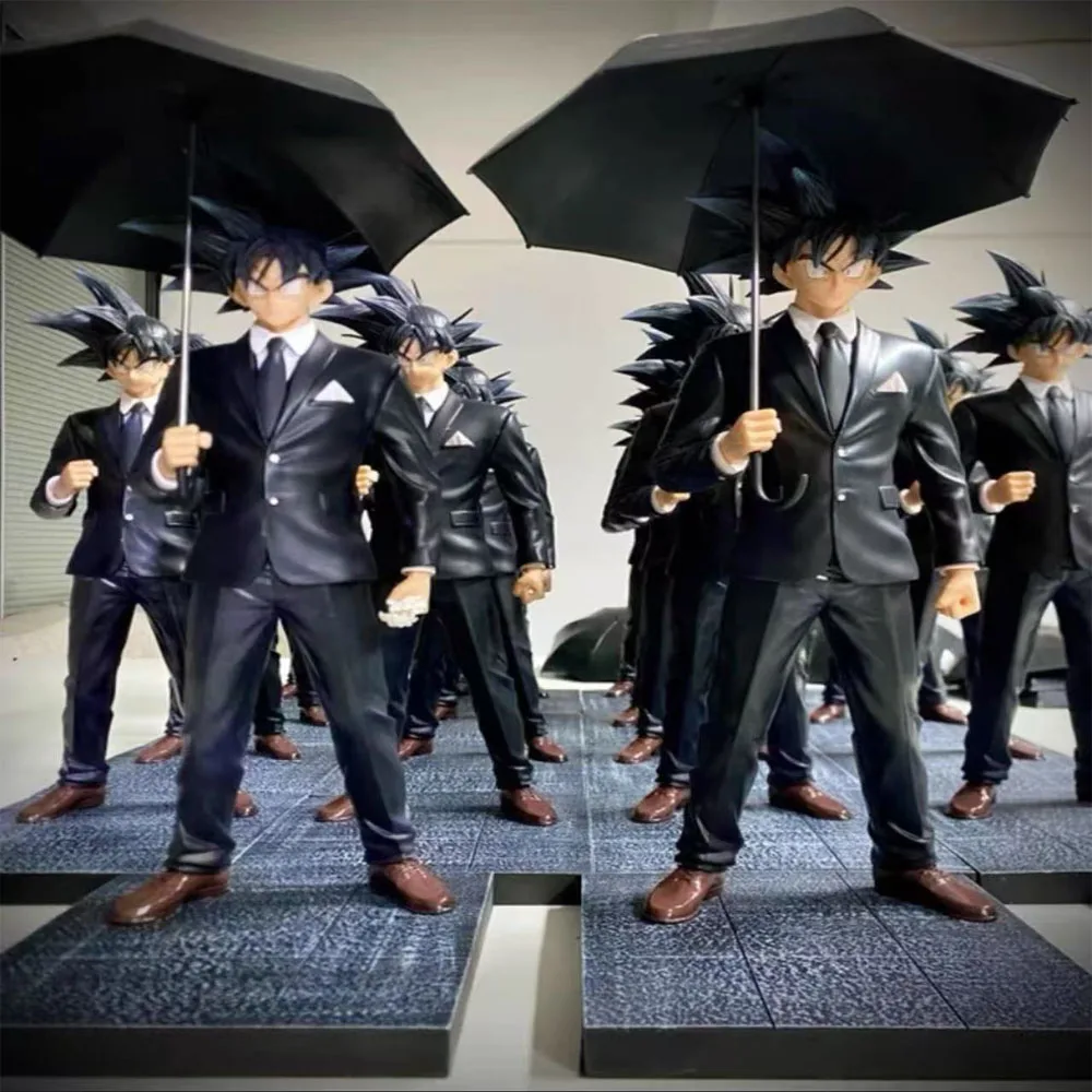 

New Anime Dragon Ball Z Figure Hold The Umbrella Goku Commemorate Akira Toriyama Action Statue Model Toy Decoration Gift