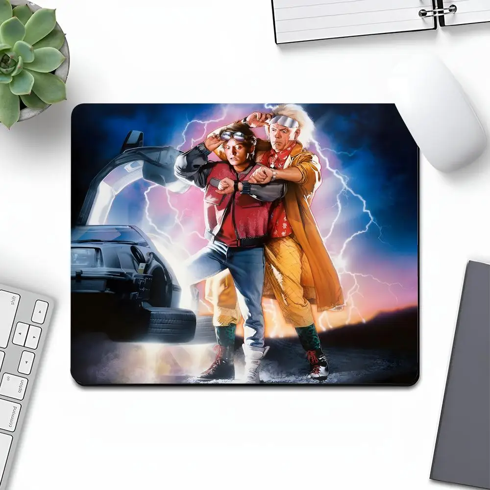 BACK TO FUTURE Mouse Pad Art Gaming Gamer cute Small Rubber Locking Edge Large Computer MousePad Laptop Desk Pad