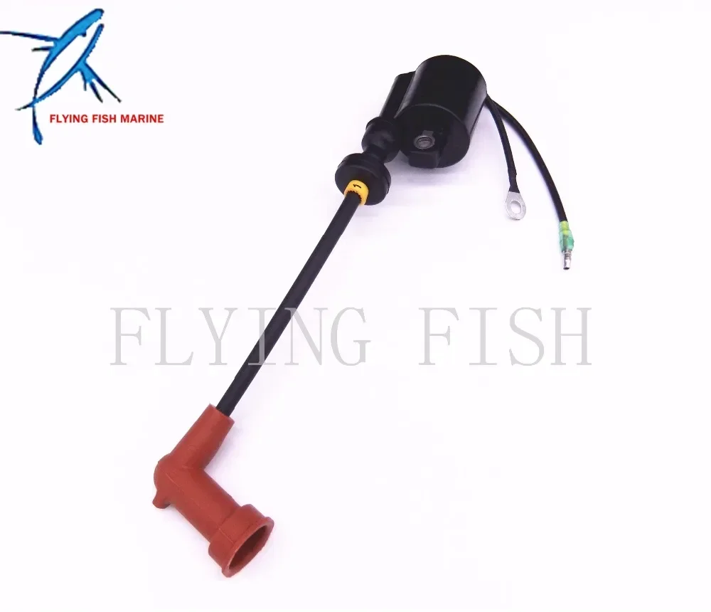 Boat Motor T40-05090101 Ignition Coil A for Parsun HDX 2-Stroke 40CV T40 T40BM T40BW T40G T30BM Outboard 2 temps G type, Yellow