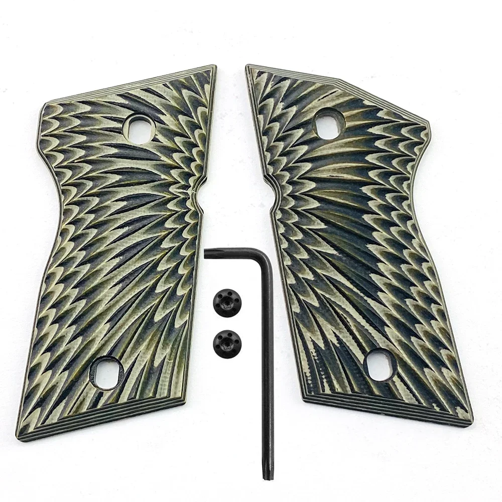 1 زوج G10 القبضات أمة الله الملمس عرقوب مع مسامير ل BRT 92fs القبضات كامل الحجم 92 fs m9 92a1 96a1 92 ملحقات الصيد