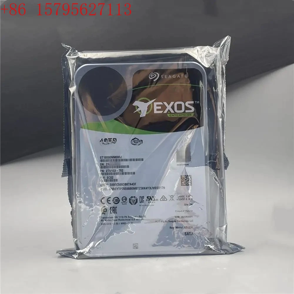 

FOR Seagate 18TB HDD Exos X18 SATA 3.5" Enterprise Hard Drive ST18000NM000J