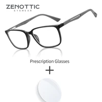 ZENOTTIC gafas graduadas cuadradas de moda antiluz azul/fotocromáticas/miopía/hipermetropía/gafas progresivas Unisex