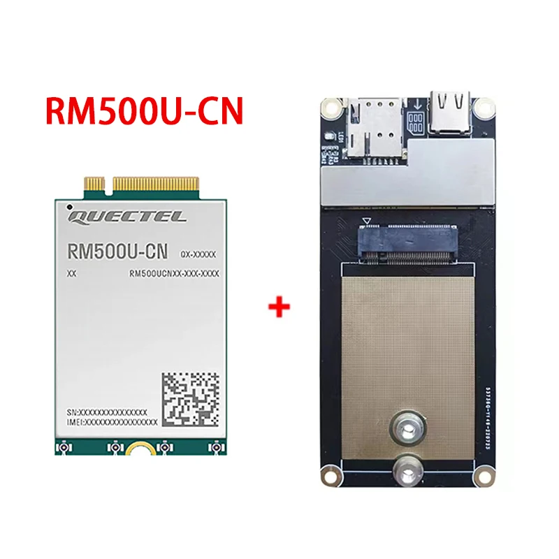 

New Original Quectel RM500U-CN Chips RM500U IoT/eMBB-optimized 5G Cat 16 M.2 Module With Type C adapter