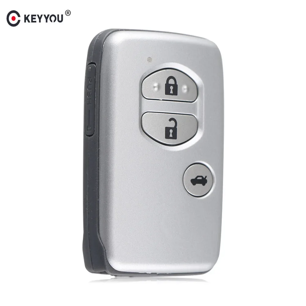 

KEYYOU 3 Buttons Remote Car Key Shell Case For Toyota Camry Highlander VIOS Yaris Prado Crown Reiz Venza Key Keyless Entry