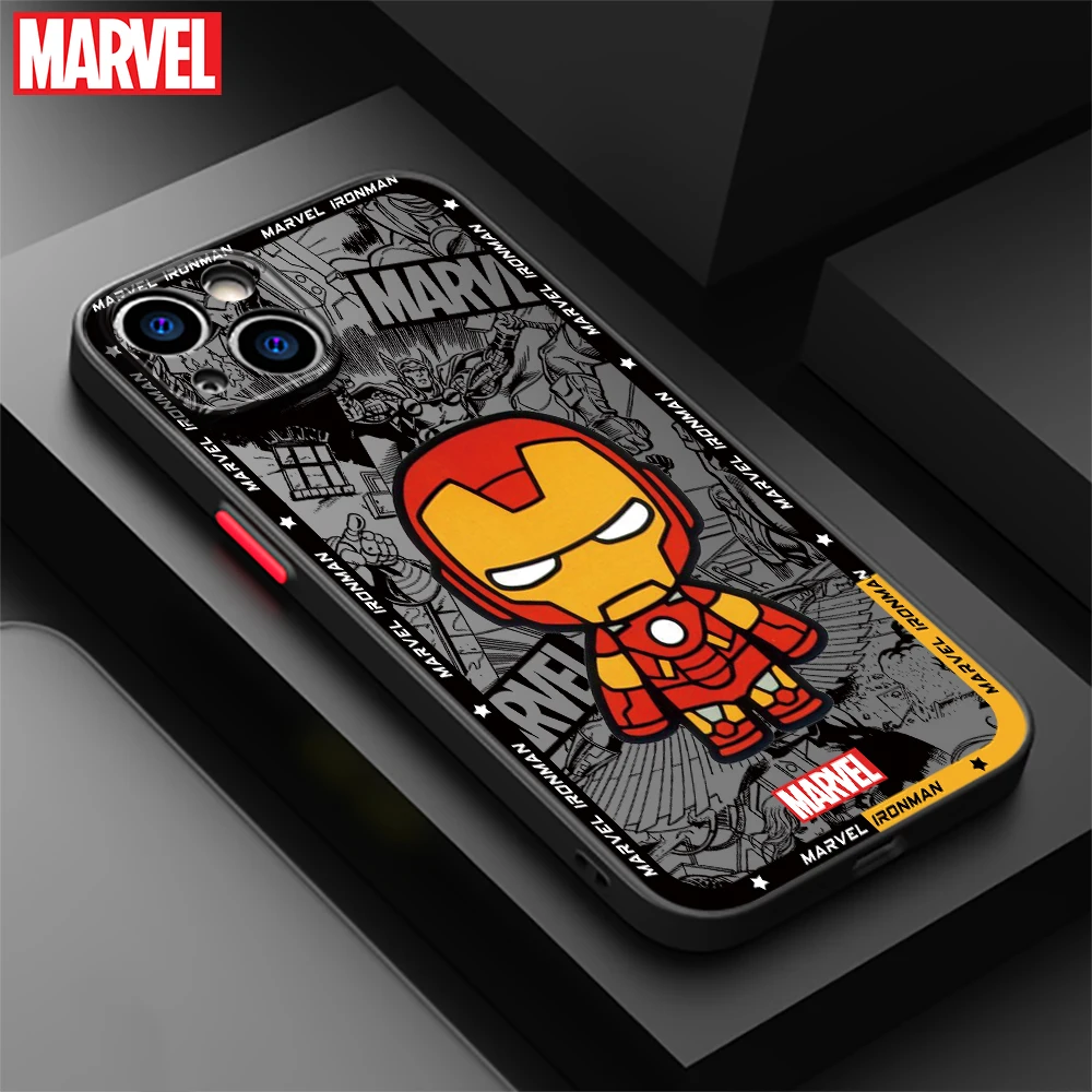 Cartoon Marvel Spiderman Groot Phone Case for iPhone 16 15 Pro Max 14 Plus 13 12 11 Pro Max SE 7 8 14 Pro XR X XS 15Pro 12 Mini