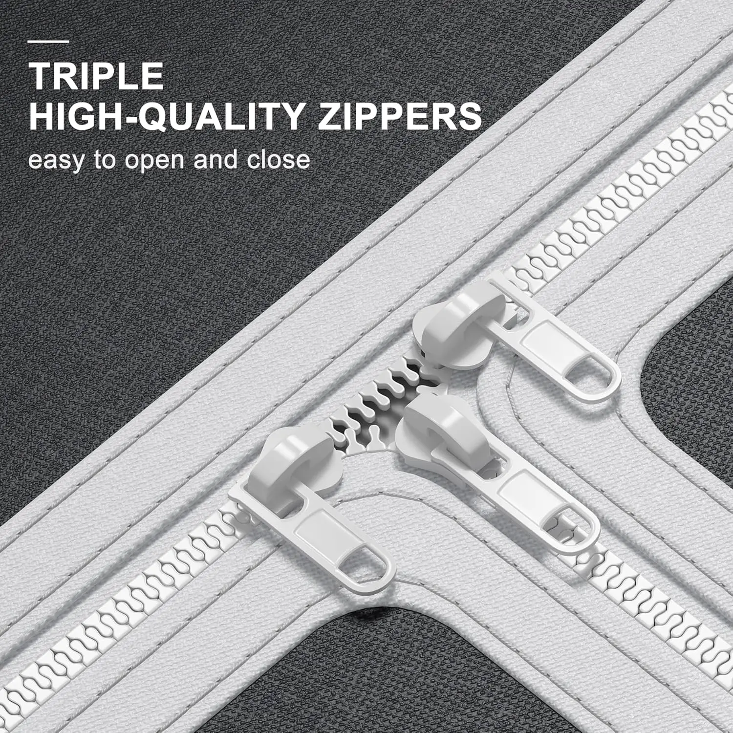 Raybee Kledingrek Hoes Alleen, Stof Kleding Rek Cover Met Rits, Kleding Rek Cover Met Pvc Clear Window & 8 Side