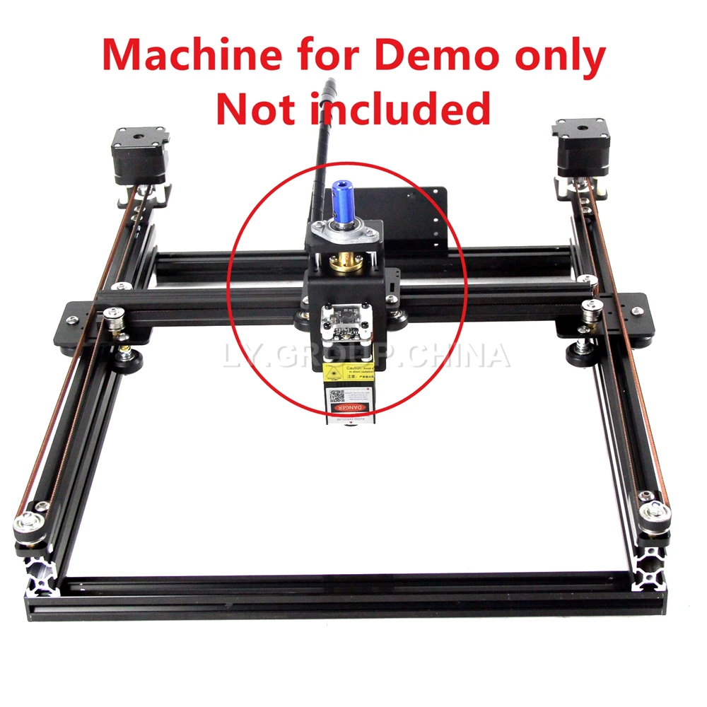 LY Full Metal Diode Laser Module Adjustable Clamp Manual Adjust Built-in 8MM Lead Screw For Desktop Laser Drawing Robot Machine