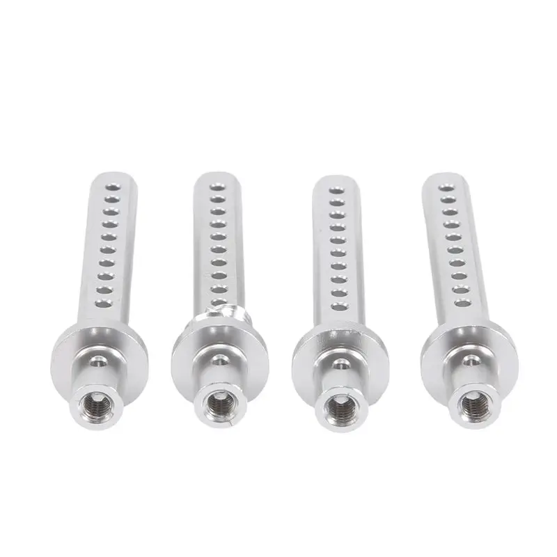 FBIL-4Pcs Metal RC Car Shell Column Body Posts Mount For 1/10 Crawler Car Axial SCX10 SCX10 II RC4WD D90 TF2 Tamiya