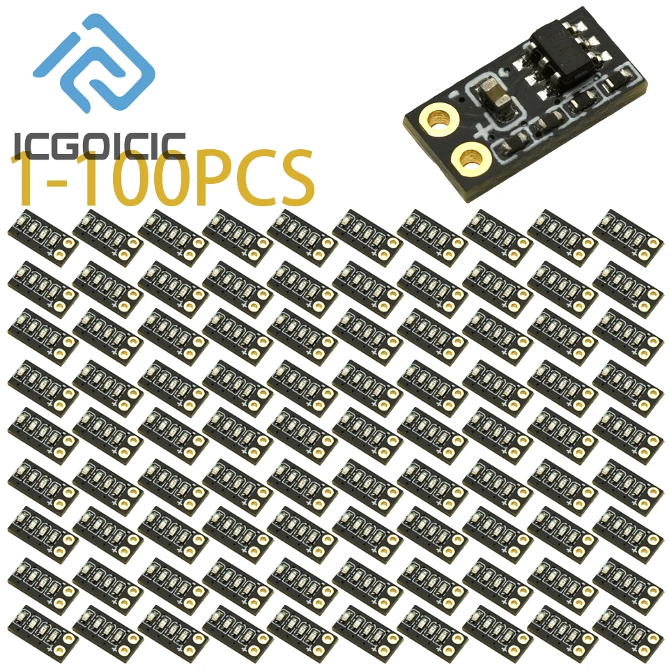 1-100PCS 미니 3.7-4.2V 리튬 이온 배터리 레벨 표시기 5x9.5mm 1S 팩용 4레벨 LED 디스플레이