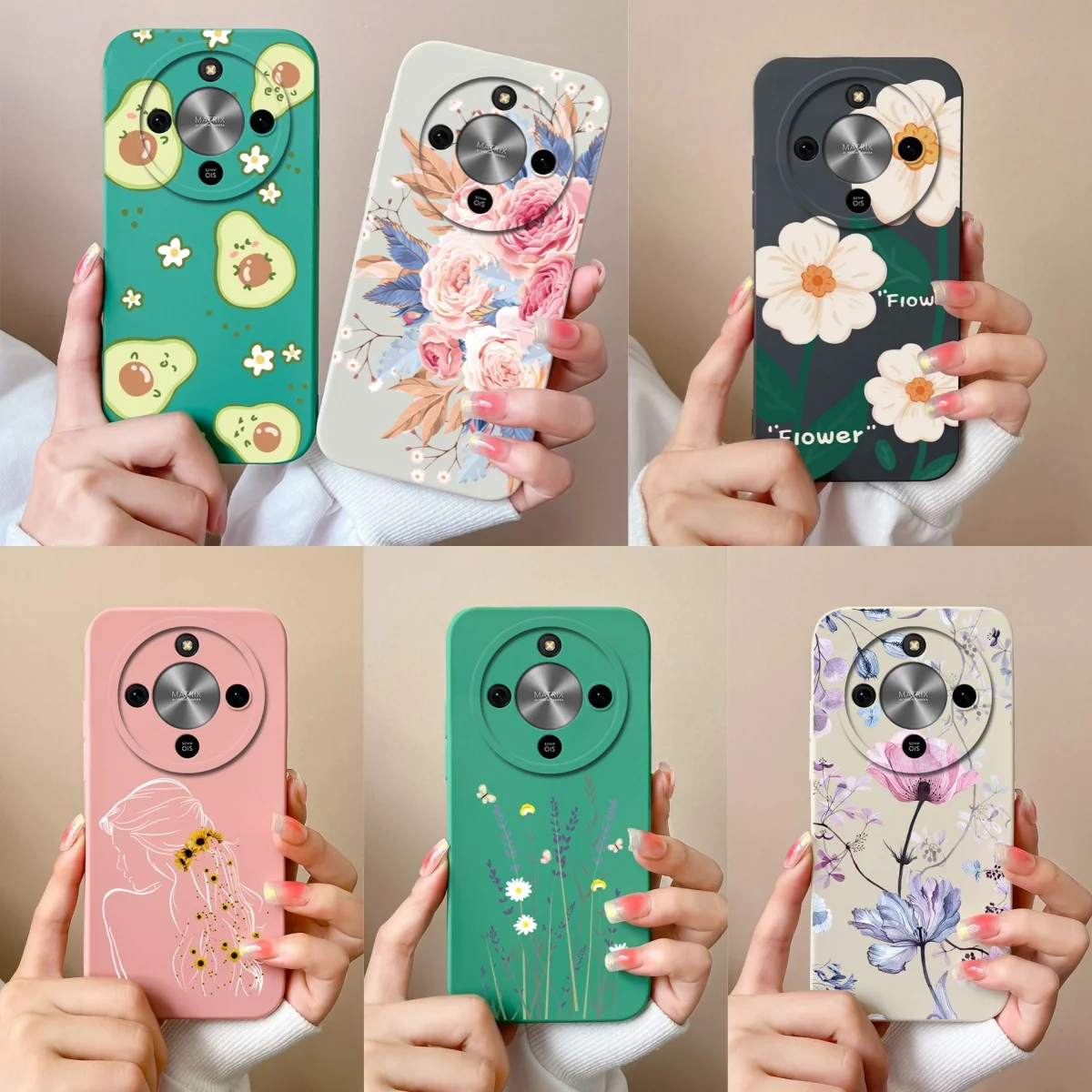 ل Honor X9D X8C X8 X5B Plus حالات النفط اللوحة زهرة الغبار البساطة حامي الهاتف ل HonorX9D Honorx8 c Funda Coque #1