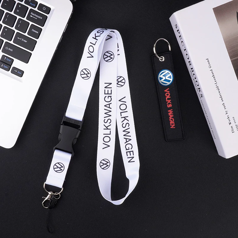 Car Lanyard Pass Work ID Mobile Neck Strap Keychain For VW Volkswagen Passat B5 B6 B7 B8 Polo Tiguan Golf Santana Touran GTI MK2 - view 5