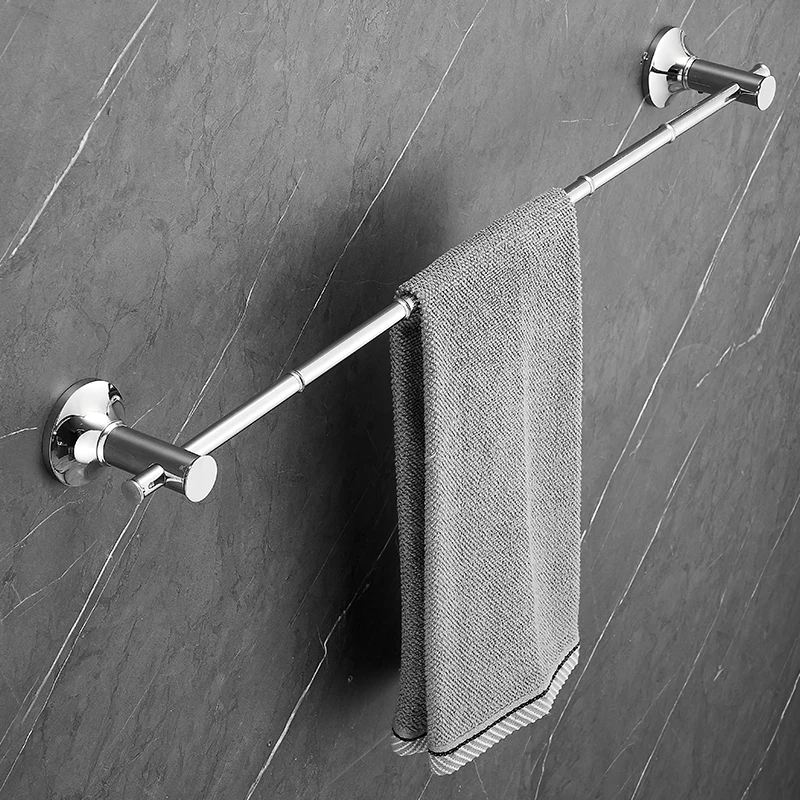 

Bathroom Stainless Ste Accessories Set Single pole toilet brush balance pole Double pole coat hook bath towel holder Paper towel
