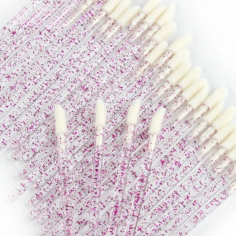 Lanjinglin 5/50 Stück Einweg-Lippenpinsel, Make-up-Pinsel, Lippenstift-Applikator, Zauberstäbe, Wimpernverlängerungswerkzeug, Schönheitszubehör