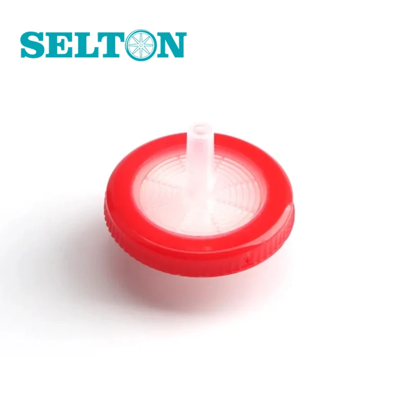 Filtro de jeringa de PTFE hidrofóbico, 25mm, uso en laboratorio