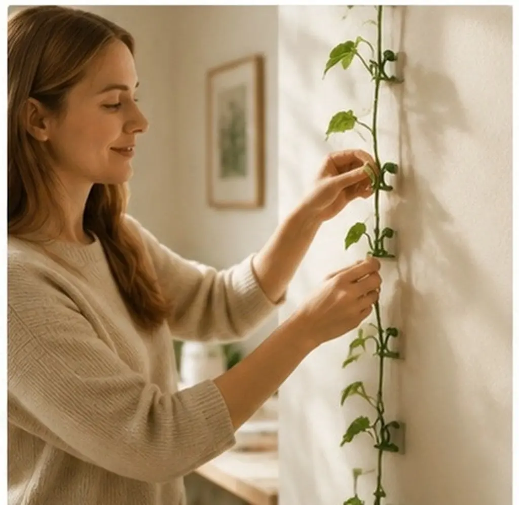 80Pcs Plant Fixing Hooks High Quality Adhesive Climbing Vines Wall Fixture Clips Plant Support Tool Wire Holder Indoor Cable