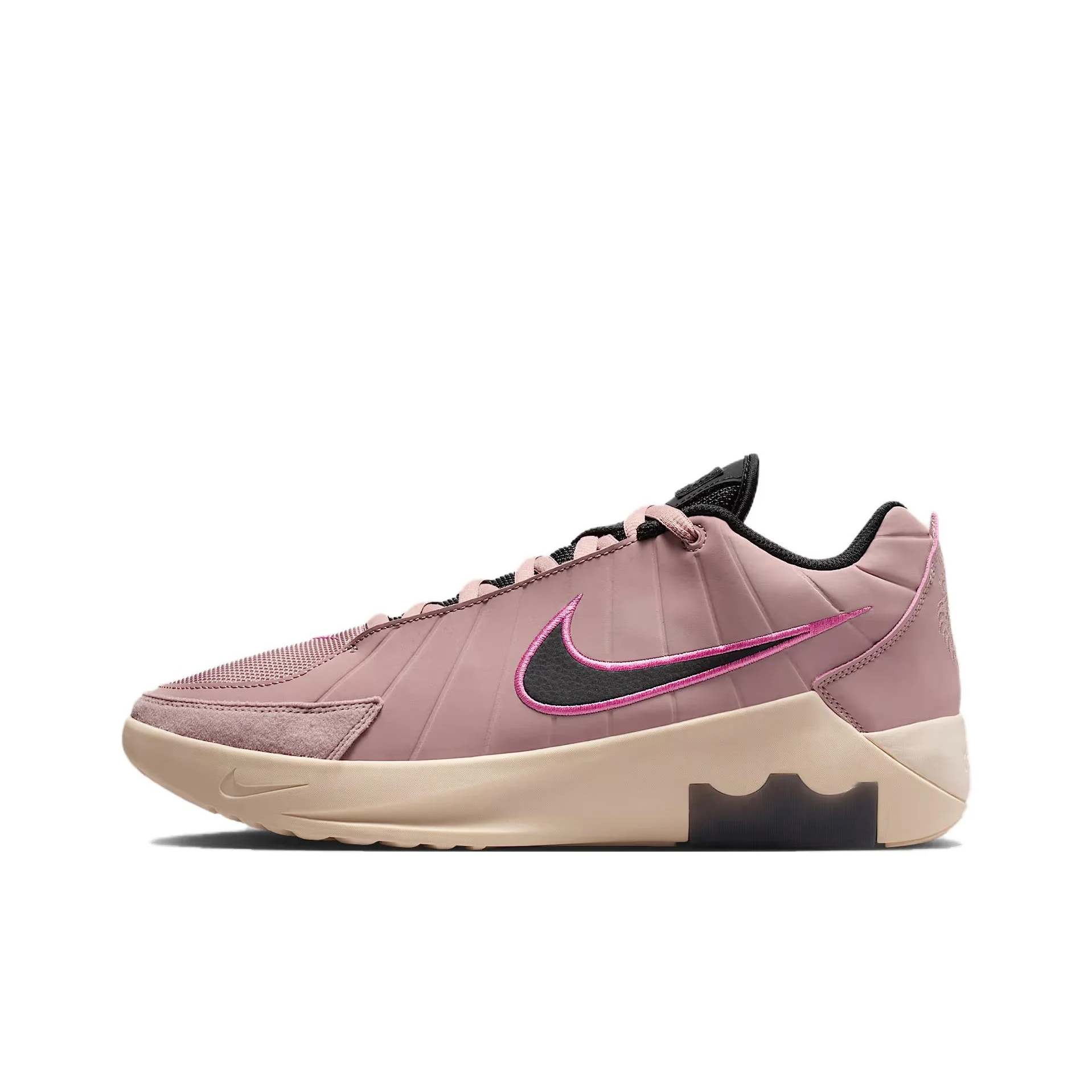 Nike LEBRON WITNESS IX Chaussures de basket-ball respirantes à soutien respirant, mi-hautes, unisexes, rose