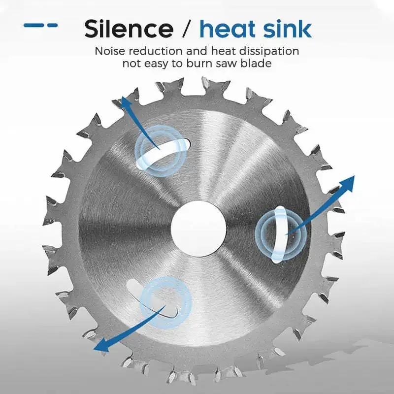 Hoja de sierra Circular de aleación, rueda de disco de corte de madera, hojas de sierra de carpintería bidireccionales, multiherramienta de 4 pulgadas para amoladora angular de herramienta eléctrica