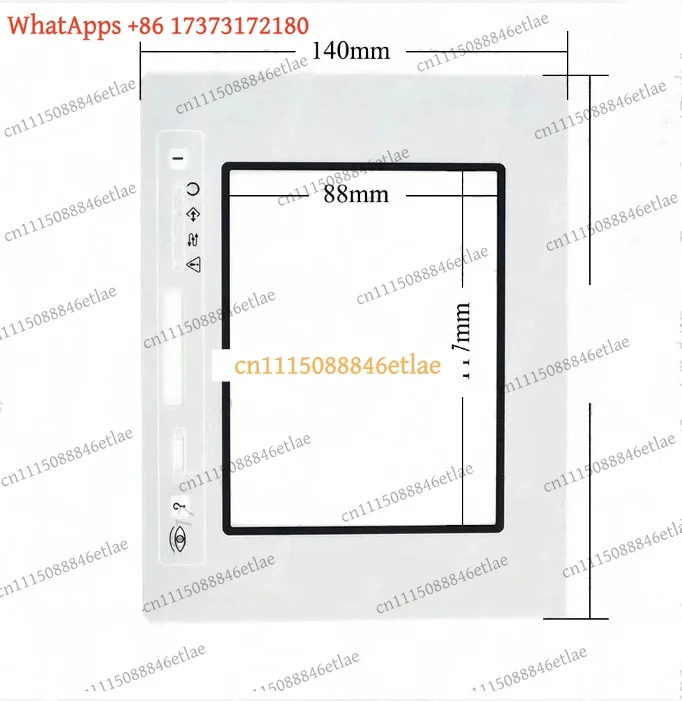 Touch Screen Panel Glass Digitizer for eTOP05-0045 eTOP06-0050 eTOP06C-0050 eTOP11-0050 ETOP10-0050 eTOP12-0050 with Film
