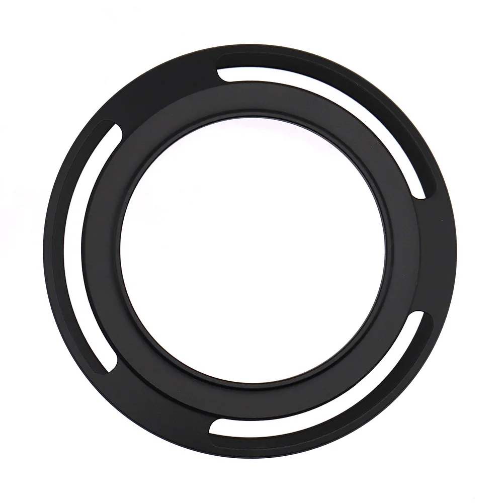 37/39/40.5/43/46mm Metal Screw-on Vented Lens Hood for wide-angle lenses (at least 24mm) Universal Black photography accessory