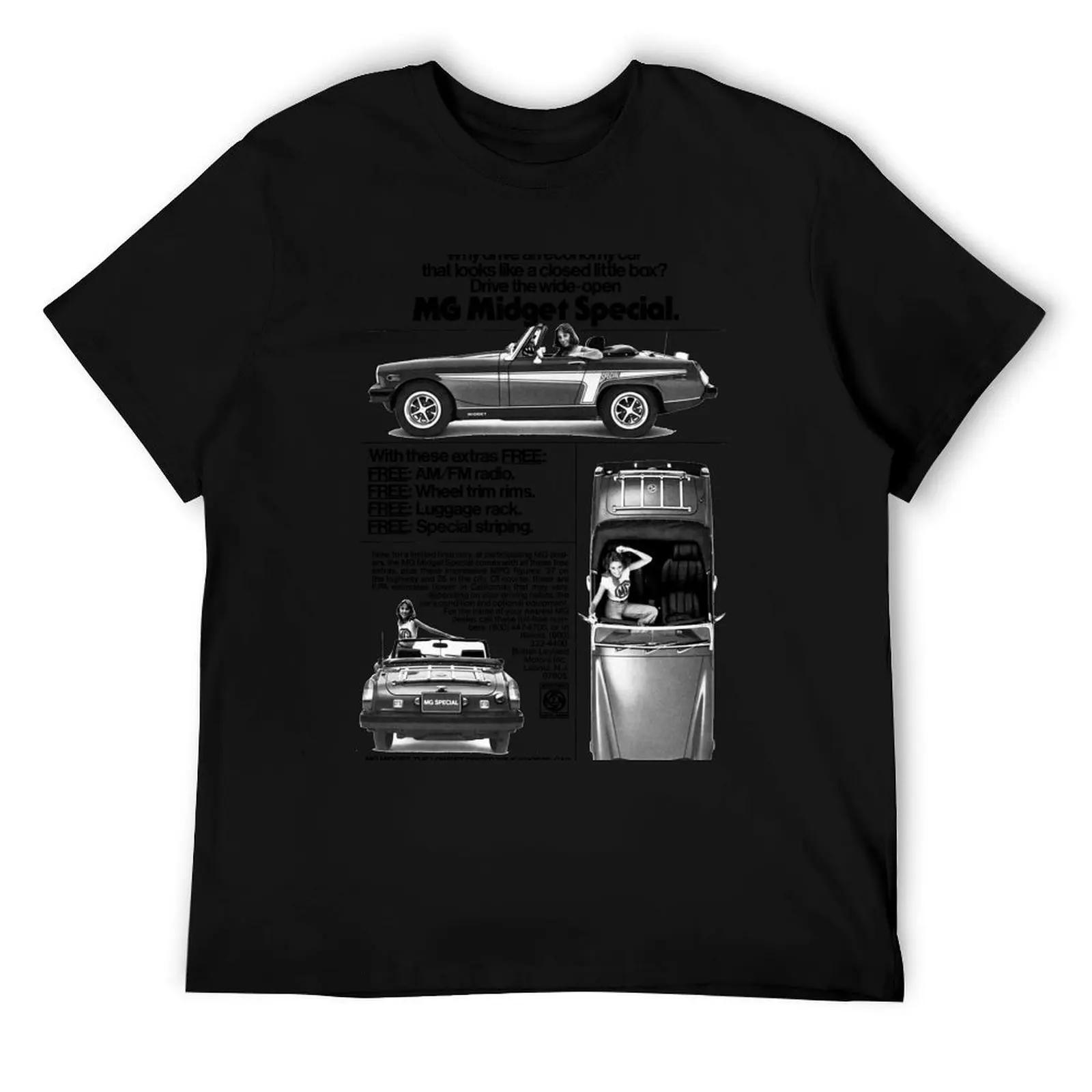 

MG MIDGET T-Shirt man t shirts high quality luxury brand t shirt for man 100 percent cotton T-Shirt