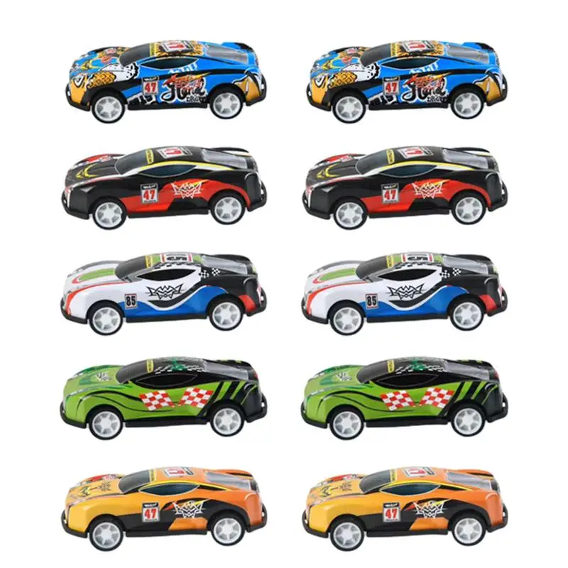 Pull Back Race Cars Bulk Alloy Toy Cars Set With Storage Box,Pull Back Cars Alloy Cars Playmat Road Signs Kids Car Metal Models