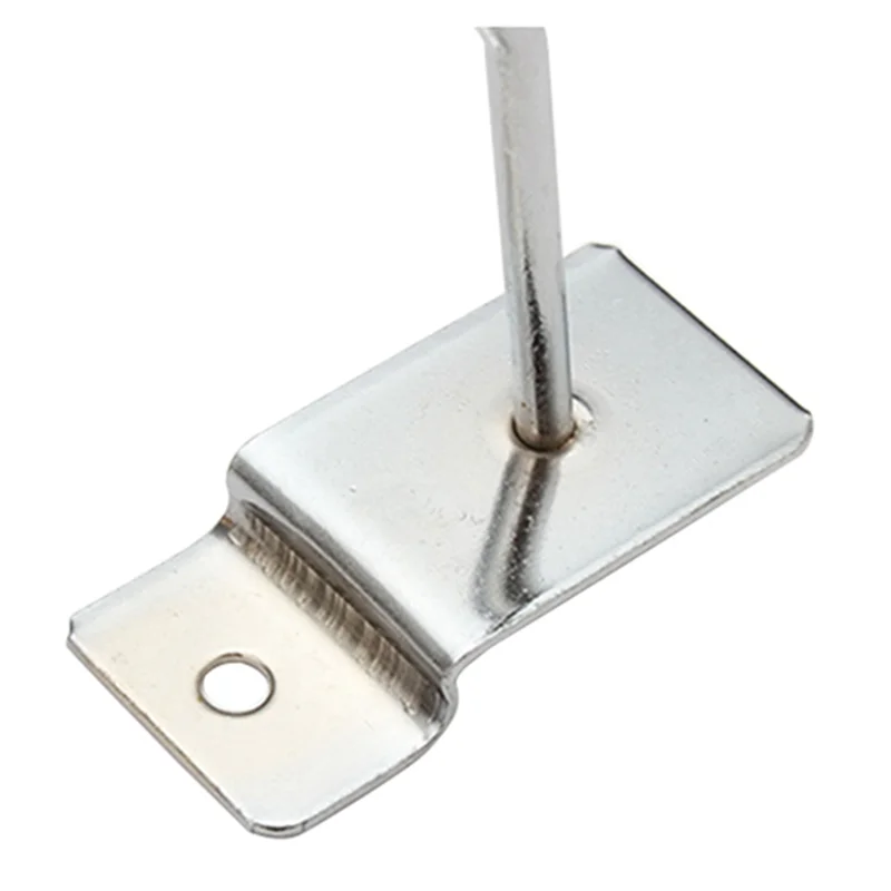 AB46-75 X Gancho de Una Sola Punta para Panel Ranurado, Colgador de Exhibición para Tienda, 50 mm