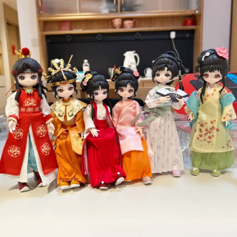 

New Come4free A Dream Of Red Mansions Series 1/12 Bjd Dolls Mystery Box Kawaii Action Anime Figure Blind Box Toys Girl Gift