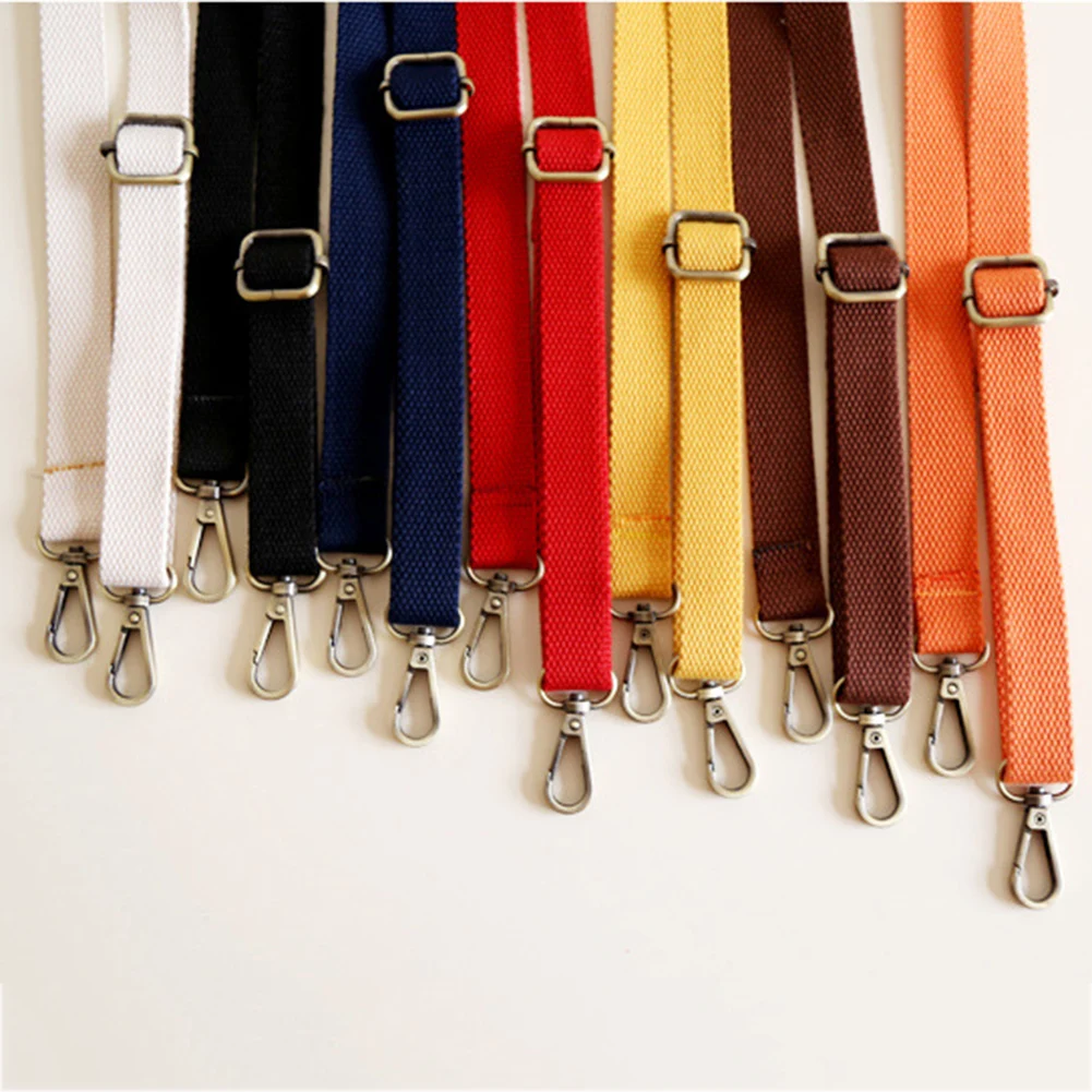 Adjustable Bag Strap Women Shoulder Bag Belts Canvas  Replacement Handbag Strap Fashion Bag Accessories 130cm Candy Color Hot