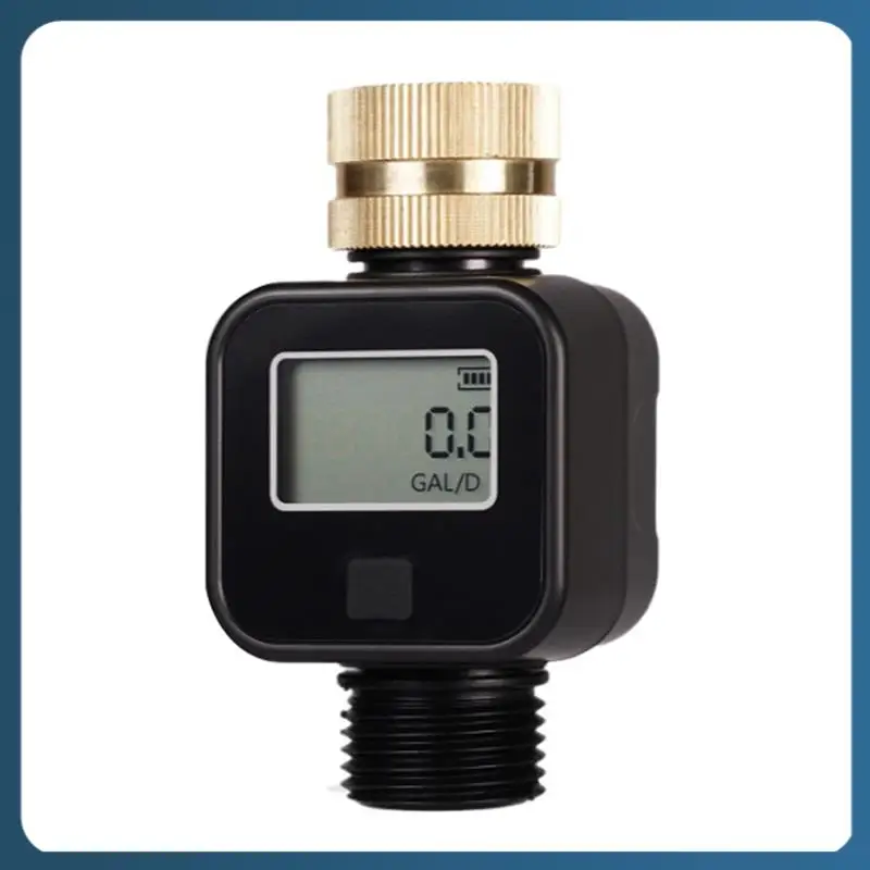 

AB02 Water Flow Meter IPX6 Waterproof With Brass Inlet Thread For Measure Outdoor Garden Hose Water Tank Lawn Sprinkler
