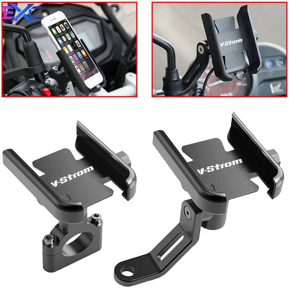 For SUZUKI Vstrom DL 250 650 1000 V-Strom 650XT 1000XT Vstrom Motorcycle Bicycle Mobile Phone Holder Handlebar GPS Stand Bracket