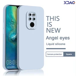 Straight Edge Angel Eyes Phone Case for Huawei Mate20 Mate 20 Pro 20Pro 5G Soft Liquid Silicone Original Shockproof Luxury Cover