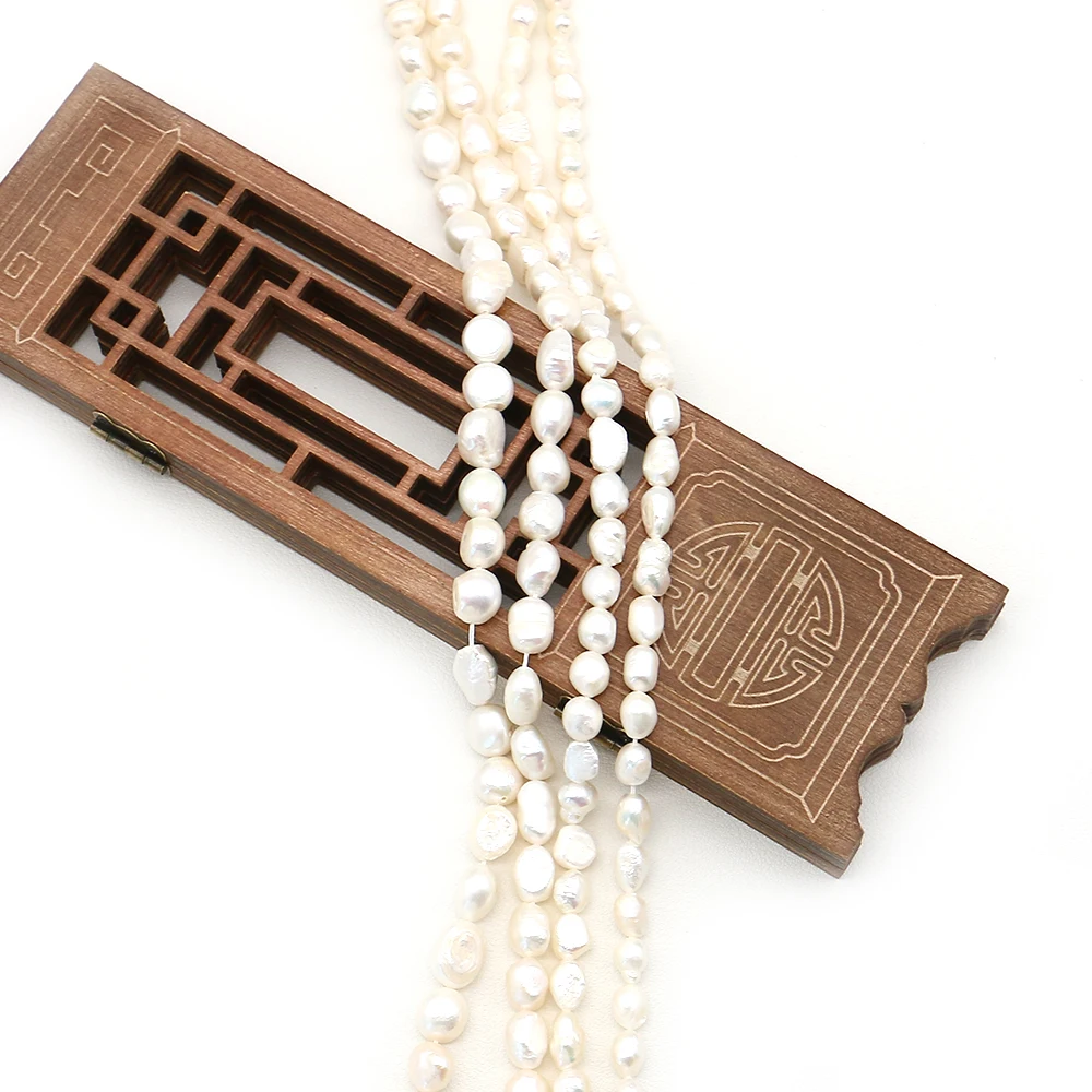 

Natural Baroque Pearl Beads 1 Strand Irregular Straight Hole Double-sided Polished Beading DIY Necklace Bracelet Accessories