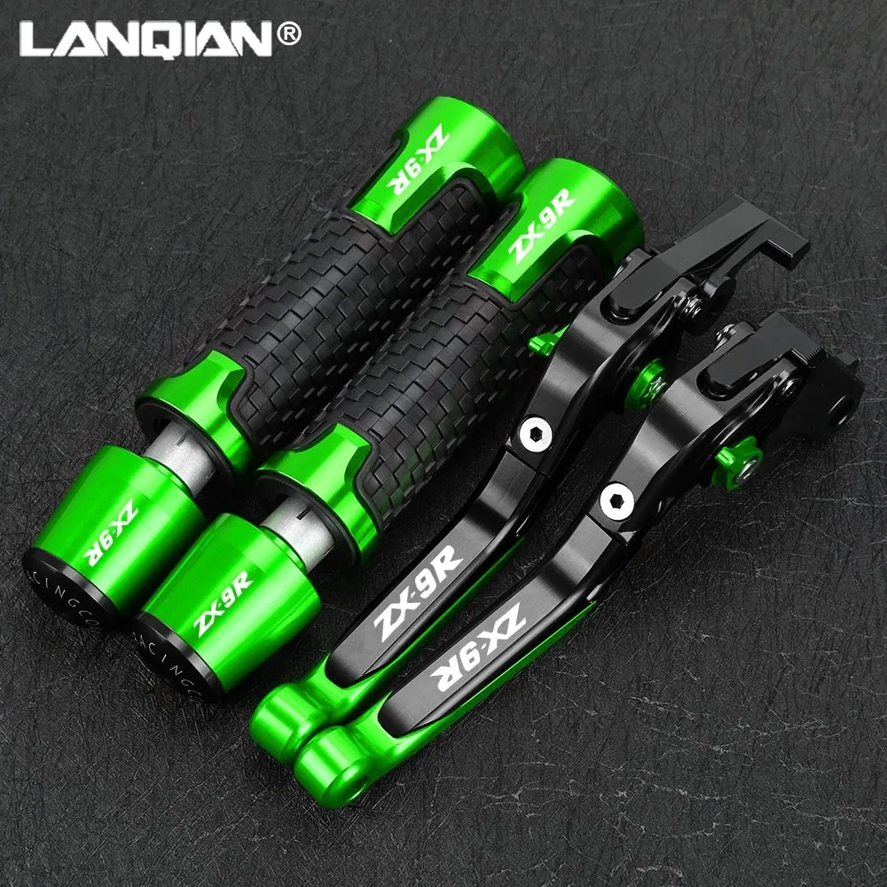 For KAWASAKI ZX9R 1998-1999 ZX 9R ZX-9R ZX9 R Motorcycle Foldable Brake Clutch Levers 7/8'' 22mm Handlebar Handle Grips Ends