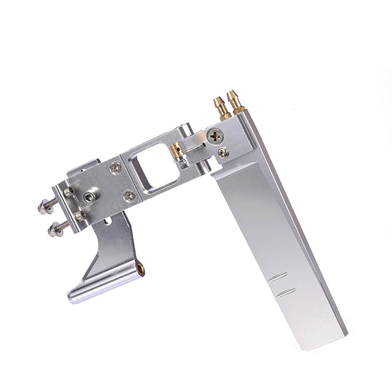 Timón de 110mm, soporte de 4mm/4,76mm, aleación de aluminio para eje Flexible de 4mm, barco Rc, barco eléctrico sin escobillas, 1 ud.