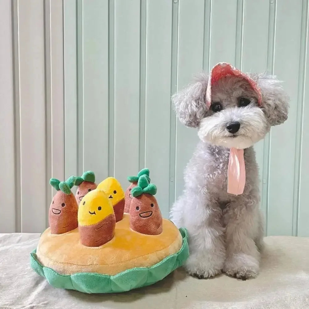 2025 Interactive Pulling Potato Dog Toy Set, Pet Chew-resistant Supply, Toy, Sweet Set Sweet Potato, Cat 1 Squeaky